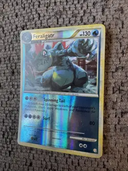 2010 Pokemon Heartgold & Soulsilver 20/123 Feraligatr Reverse Holo LP Rare Card - Image 2