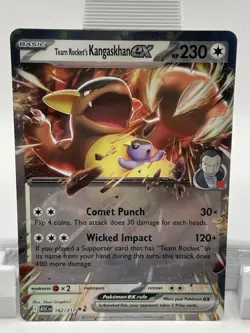 Pokemon Team Rocket's Kangaskhan EX ASC 162/217 Basic 230 HP Regular Card 2016 - Image 1