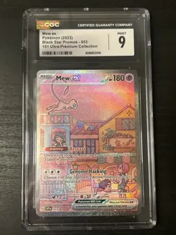 CGC 9 MINT Mew EX 053 151 ULTRA-PREMIUM COLLECTION Pokemon Card Tcg - Image 1