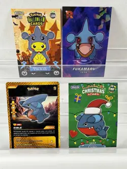 Pokemon Lot of Cards and Stickers All Gible #443 Gible Pokemon Lot of 22 - Image 4