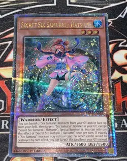 YuGiOh! Secret Six Samurai - Hatsume - RA03-EN016 - Quarter Century Rare - Image 4