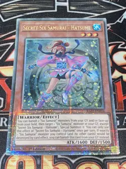 YuGiOh! Secret Six Samurai - Hatsume - RA03-EN016 - Quarter Century Rare - Image 5