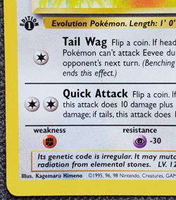 1st Edition Eevee - Jungle - #51/64 - Vintage Pokemon Card 1999 WOTC - Image 5