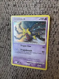 2009 Pokemon Platinum 28/127 Giratina Cosmos Holo LP Rare Card Deck Exclusive - Image 2