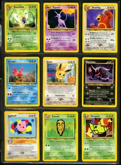 2001 Pokemon NEO DISCOVERY Unlimited Edition NON HOLO Set Cards Lot RARE Espeon - Image 2