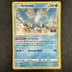 Pokemon TCG Articuno 024/078 Pokemon GO Holo Rare Stamped Card - Image 1