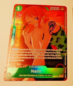 One Piece Card Game Carte Holo Nami EB02-017 Alt EN Mint - Image 1