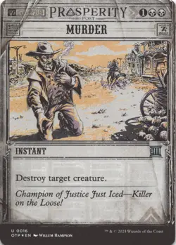 MTG Murder Foil NM Outlaws of Thunder Junction: Breaking News Magic 16 - Image 1