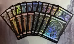 MTG / Set (X4) Phyrexia: All Will Be One Full Art Basic Lands / FOIL / NM - Image 1