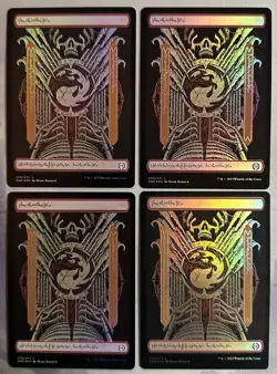 MTG / Set (X4) Phyrexia: All Will Be One Full Art Basic Lands / FOIL / NM - Image 5