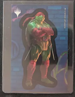 Magic: The Gathering | Teenage Mutant Ninja Turtles Raphael Tin Sticker - Image 1