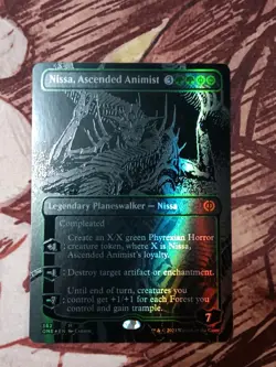 Nissa, Ascended Animist (Oil Slick Raised Foil) M 362 Foil Phyrexia: All Will Be - Image 1