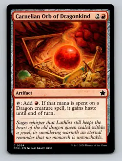 Carnelian Orb of Dragonkind C Foundations 534 NM - Image 1