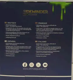 Ultimate Guard Sidewinder Deck Box TMNT Sewer Walls Magic Blue Green - Image 2