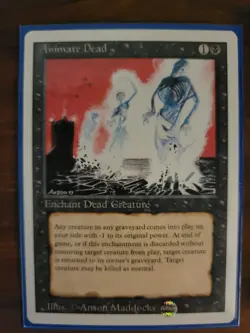 4x Animate Dead MTG 3rd Edition Revised - Image 4