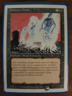 4x Animate Dead MTG 3rd Edition Revised - Image 5