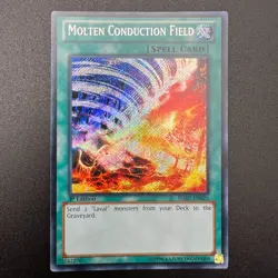 YuGiOh Molten Conduction Field HA07-EN025 Secret Rare 1st Edition NM - Image 1