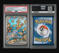 2025 POKEMON PRE EN-PRISMATIC EVOLUTIONS GHOLDENGO #164/131 EX PSA 10 - Image 3