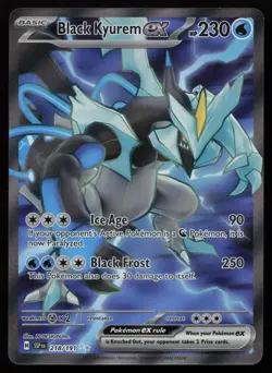 Black Kyurem ex 218/191 Full Art Ultra Rare Surging Sparks Pokemon NM - Image 1