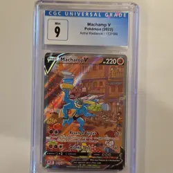 Machamp V Full Art Ultra Rare Holo Astral Radiance CGC 9 Pokemon Card 172/189 - Image 1