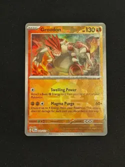 Pokemon Groudon (Poke Ball Pattern) 049/131 Sv: Prismatic Evolutions Holo - Image 1
