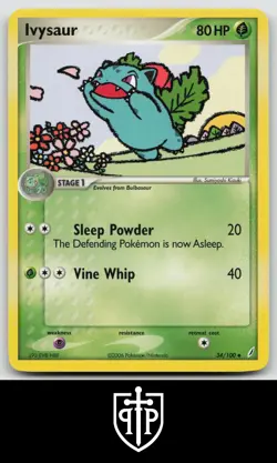 Pokemon - Ivysaur 34/100 Crystal Guardians - Uncommon - NM - Image 1