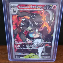Pokemon Team Rocket's Houndoom SV10 Destined Rivals Rare Holo 191/182 HP130 - Image 1