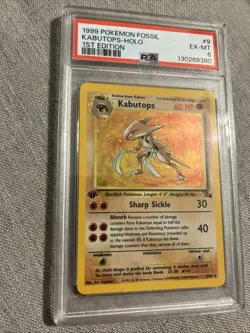 *Must See! Holo First Edition Kabutops 9/62 Pokemon Card PSA Graded 6 - Image 2