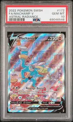 Machamp V 172/189 Astral Radiance Pokemon PSA 10 *548 - Image 1
