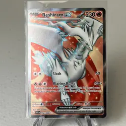 2025 Pokemon White Flare Reshiram ex Ultra Rare #158/086 MN - Image 1