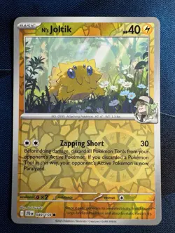 Pokemon TCG N's Joltik 049/159 Sv09: Journey Together Reverse Holo NM - Image 1