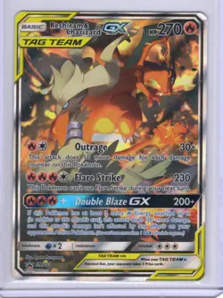Pokemon TCG Reshiram & Charizard GX SM 201 Black star promo HOLO 🔥🔥 - Image 1