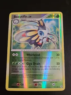 Beautifly 19/130 Diamond & Pearl Reverse Holo Rare Pokemon TCG LP - Image 1