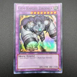 YuGiOh Gem-Knight Zirconia HA07-EN018 Super Rare 1st Edition NM - Image 1