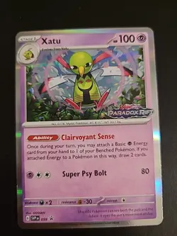 Xatu SVP059 - Pokemon Scarlet & Violet Promo Paradox Rift stamped Prerelease NM - Image 1