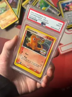 CHARMANDER 98/97 EX Dragon PSA 9 MINT City Championships Promo SWIRL Pokemon TCG - Image 4