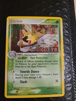 Ninjask 13/107 Deoxys - Reverse Holo Rare Stamped Pokemon 2005 NM/VLP - Image 1