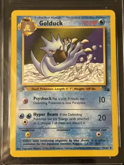 1999 POKEMON FOSSIL 1ST EDITION #35 GOLDUCK CGC 10 GEM Mint - Image 2