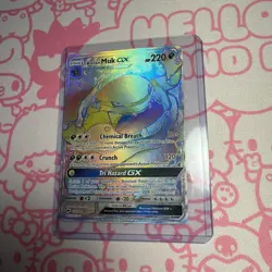 Pokemon Alolan Muk GX 157/147 SM-Burning Shadows Rainbow Rare Holo 220 HP - Image 1