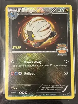 Shelgon 7/20, STAFF Promo Pokemon League Regional Championships Rev Holo Cgc 9 - Image 2