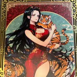 Goddess Story Gold METAL Card - Serial Number #/200! Anime Waifu BOA Geisha - Image 2