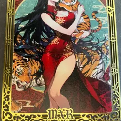 Goddess Story Gold METAL Card - Serial Number #/200! Anime Waifu BOA Geisha - Image 3