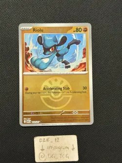 Pokemon Ascended Heroes - Riolu - 112/217 - Reverse Friend Ball Holo - M/NM - Image 1