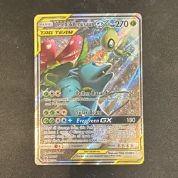 Pokemon Celebi & Venusaur GX #SM167 Tag Team Black Star Promo - Image 1