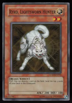Ryko, Lightsworn Hunter LODT-EN022 Super Rare TWED YU-GI-OH - Image 1