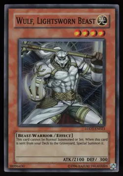 Wulf, Lightsworn Beast LODT-EN023 Super Rare TWED YU-GI-OH - Image 1
