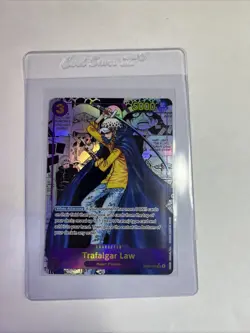 One Piece CCG Trafalgar Law Manga Alternate Art PRB01 English - Image 1