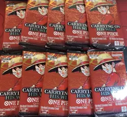 One Piece TCG: Carrying On His Will Booster Pack OP13 English (LOT OF 10) Sealed - Image 1