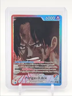 PORTGAS D. ACE 2025 ONE PIECE CARRYING ON HIS WILL LEADER ALT ART 002 Q1048 - Image 1