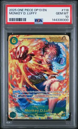 One Piece Sequential PSA 10 Luffy Ace Sabo OP13-118 119 120 SEC English - Image 3